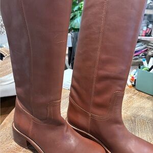 Steve Madden Riggs Brown Leather Boots